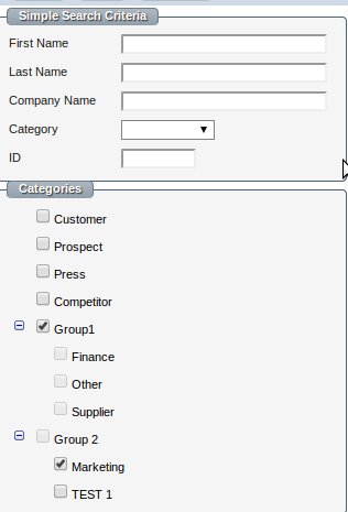Search screen Search screen