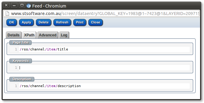 XPath editor XPath editor