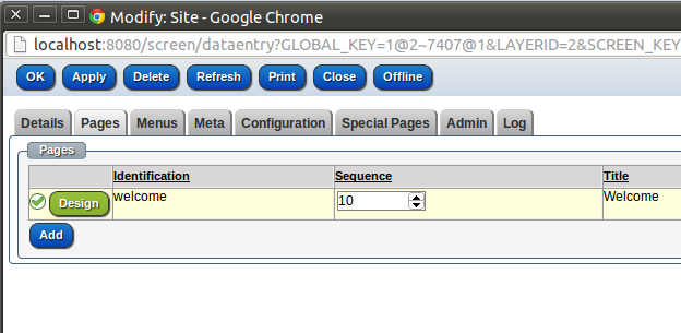Select Welcome page Select Welcome page